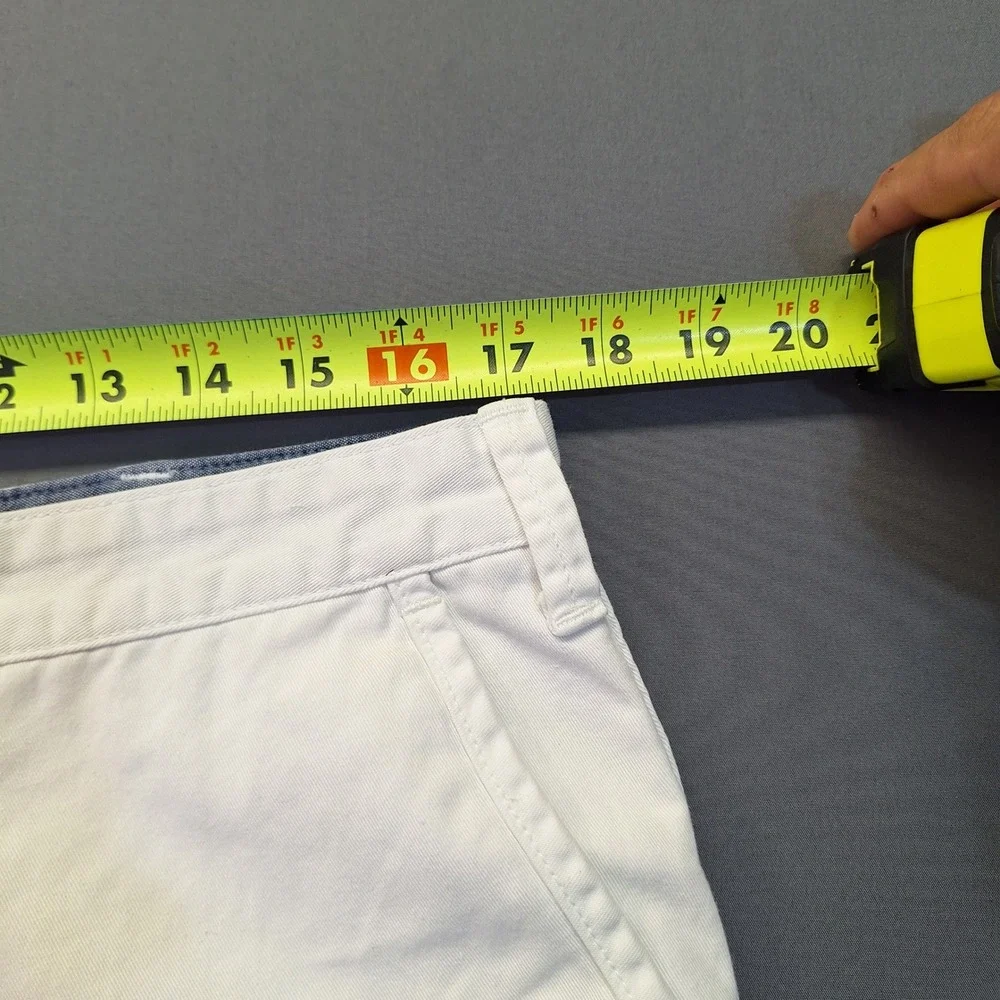 Polo Ralph Lauren Mens Relaxed Fit Chino Shorts White Cotton Size 34 Casual